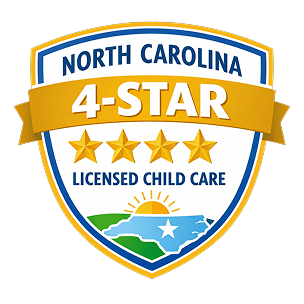 North Carolina 4-Star Licensed Child Care badge